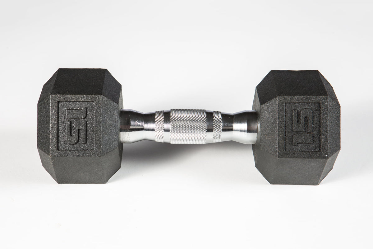 York Barbell PVC Hex Dumbbell – Chrome Ergo Handle