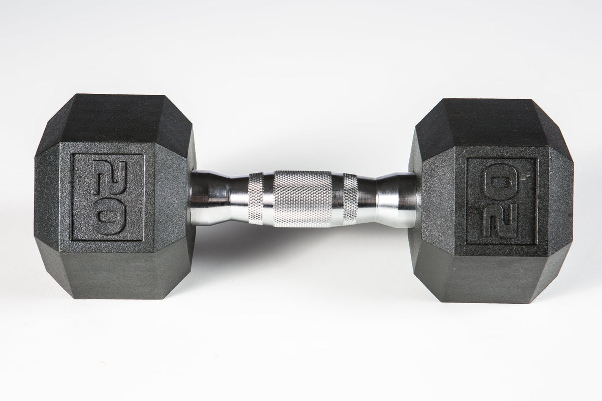 York Barbell PVC Hex Dumbbell – Chrome Ergo Handle