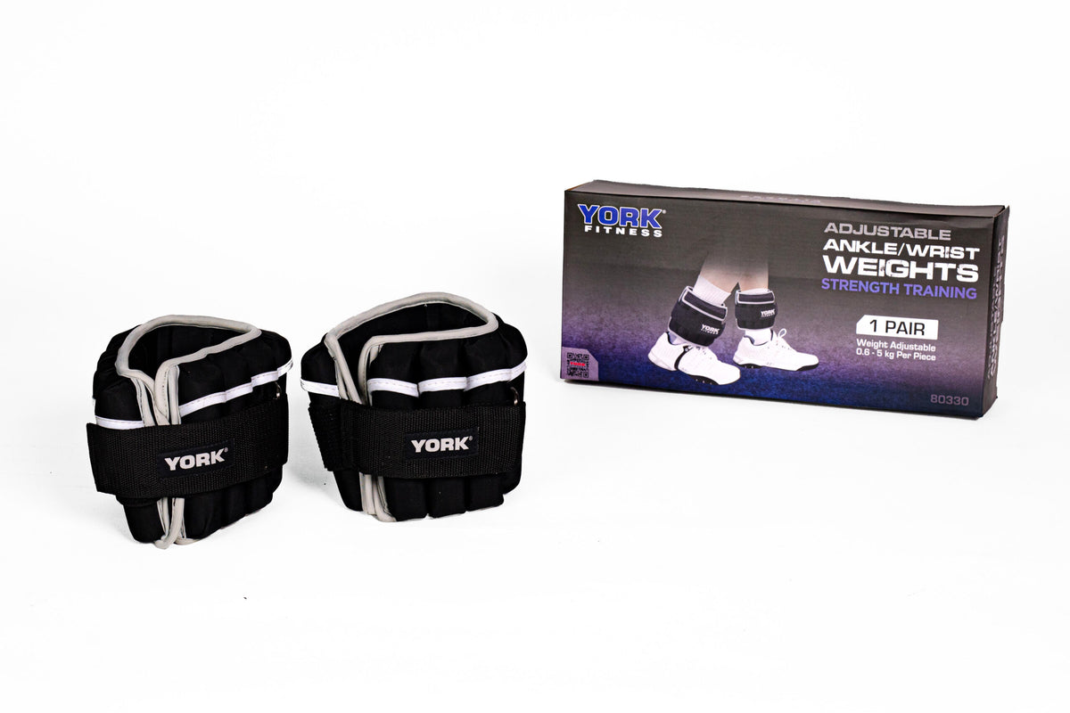 York Barbell 5kg Adjustable Ankle/ Wrist Weight