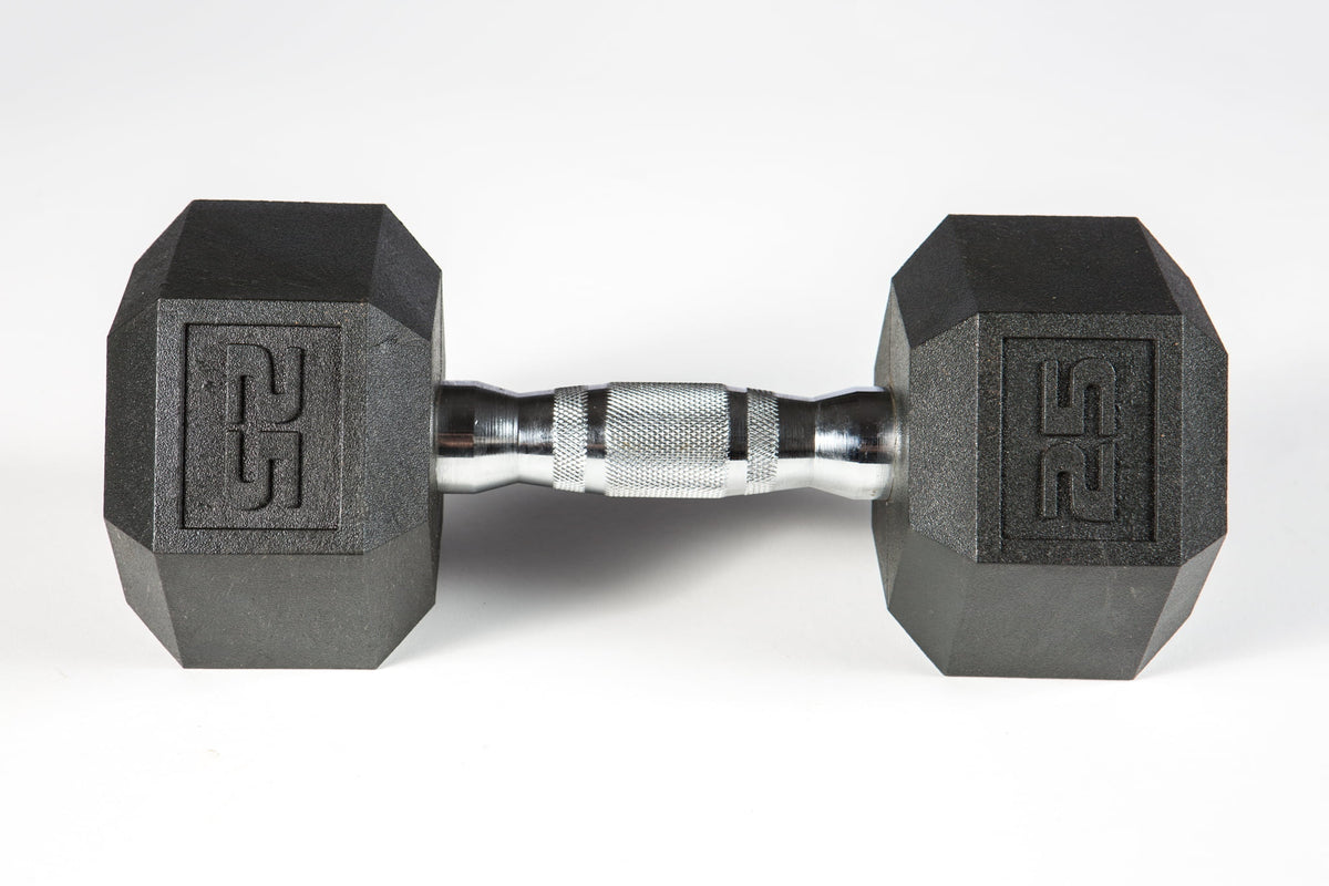 York Barbell PVC Hex Dumbbell – Chrome Ergo Handle