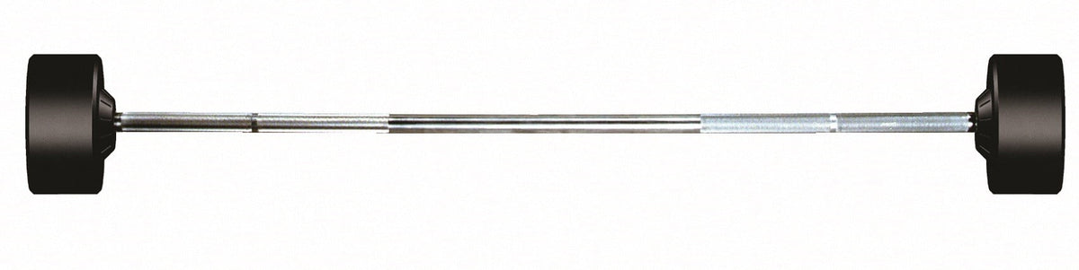 York Barbell Rubber Fixed Pro Straight Barbell
