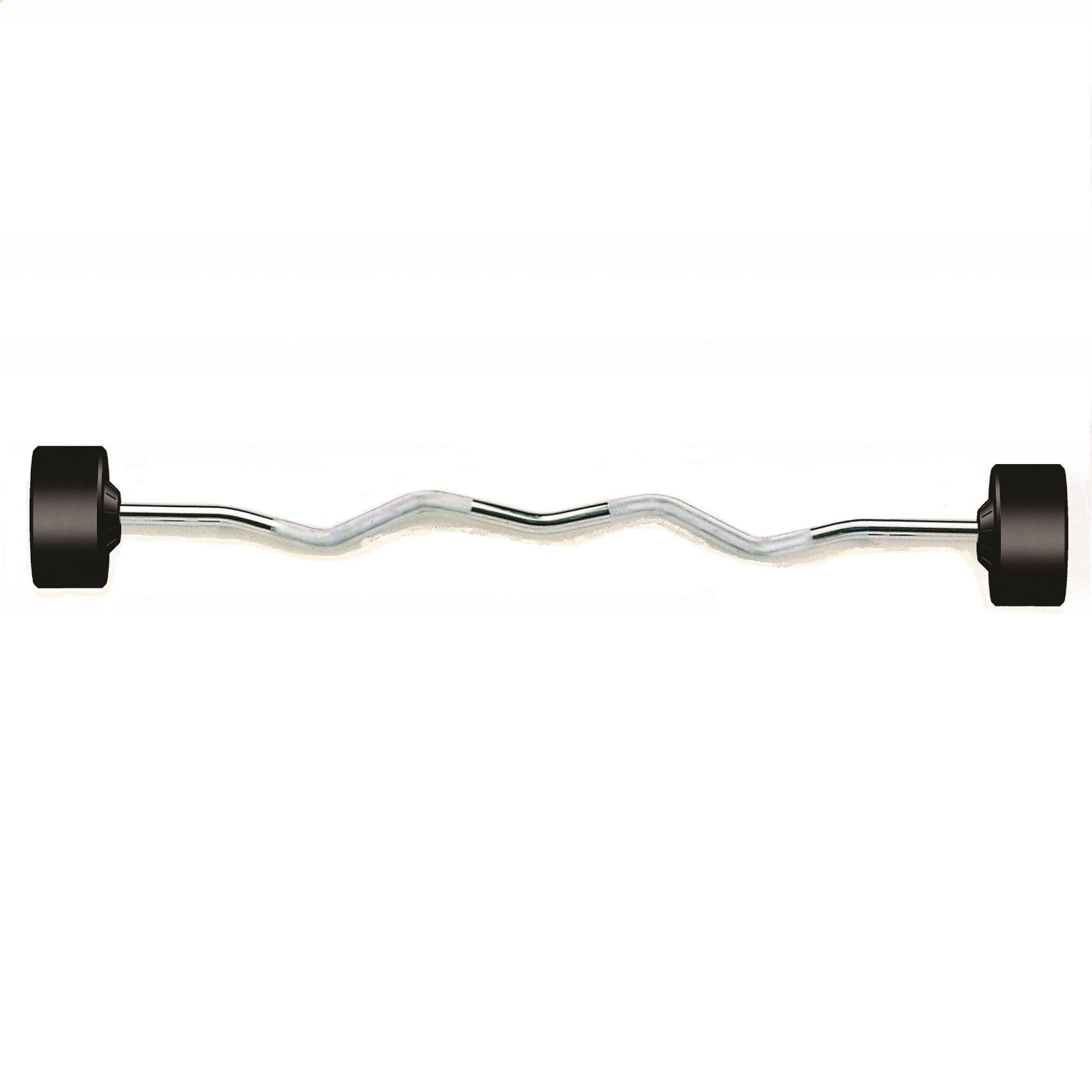 York Barbell Rubber Fixed Pro Curl Barbell