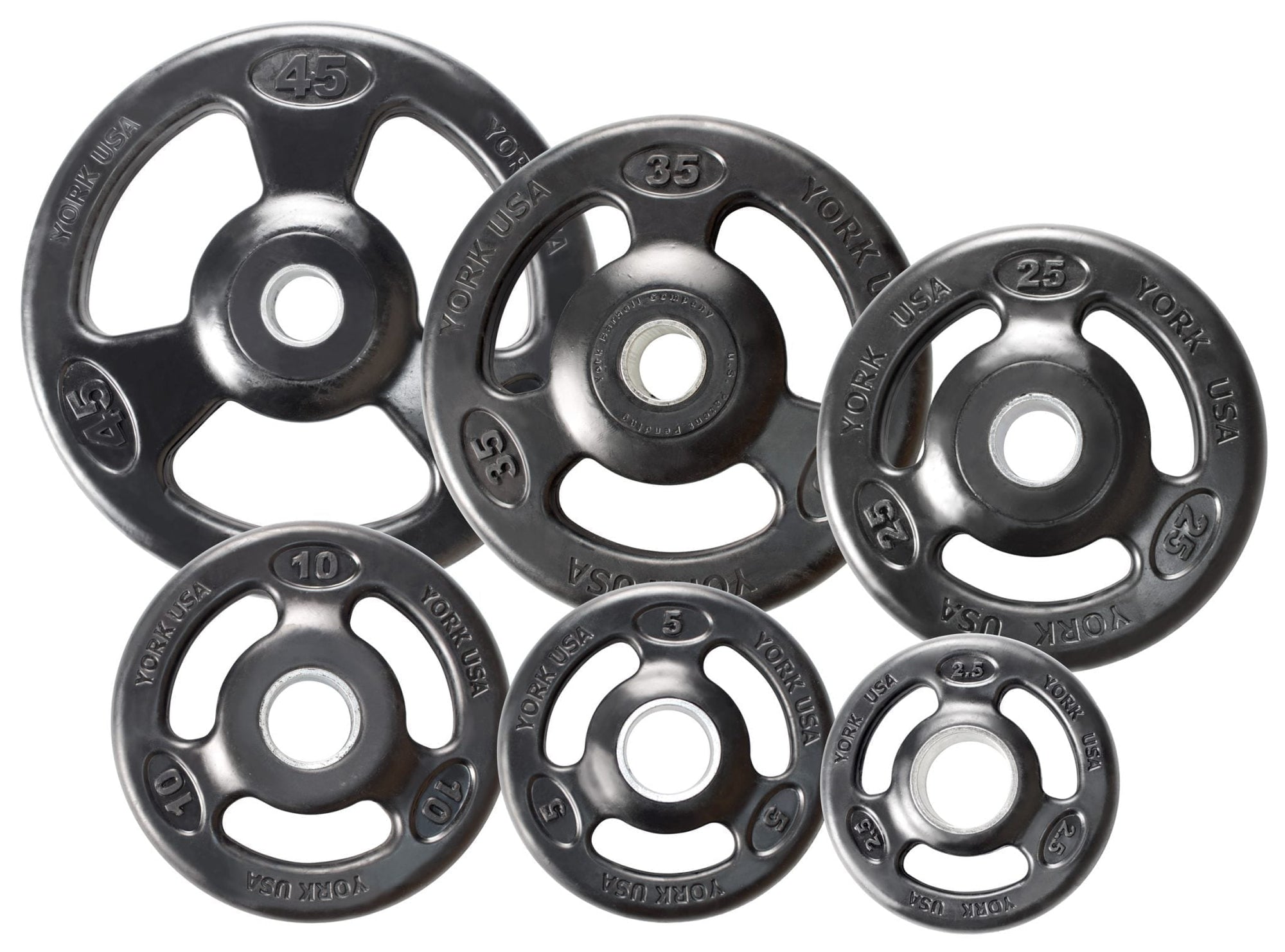 Iso-Grip Steel Olympic Weight Plate - York Barbell