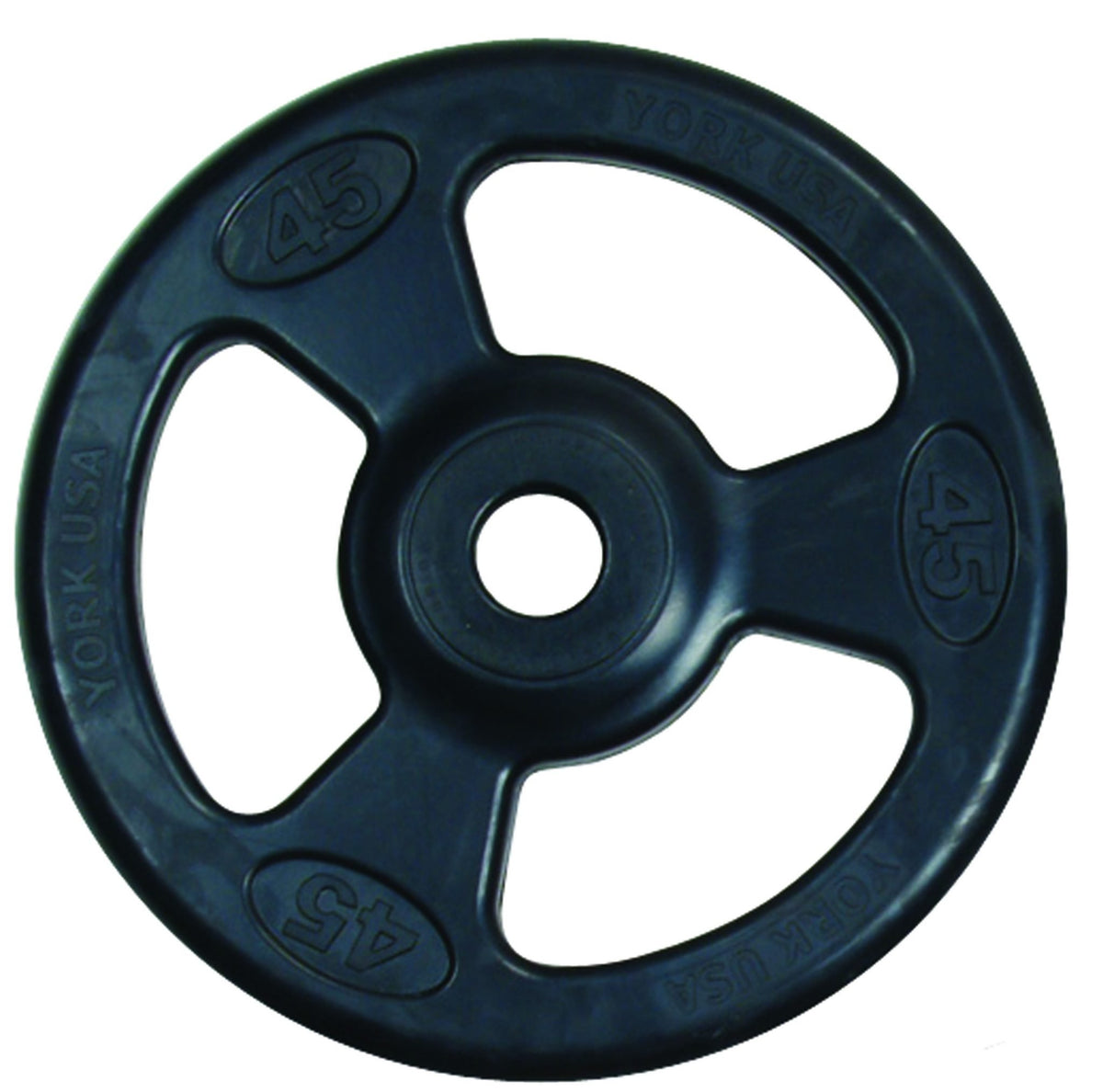 York Barbell 2″ Iso-Grip Rubber Encased Steel Olympic Plate