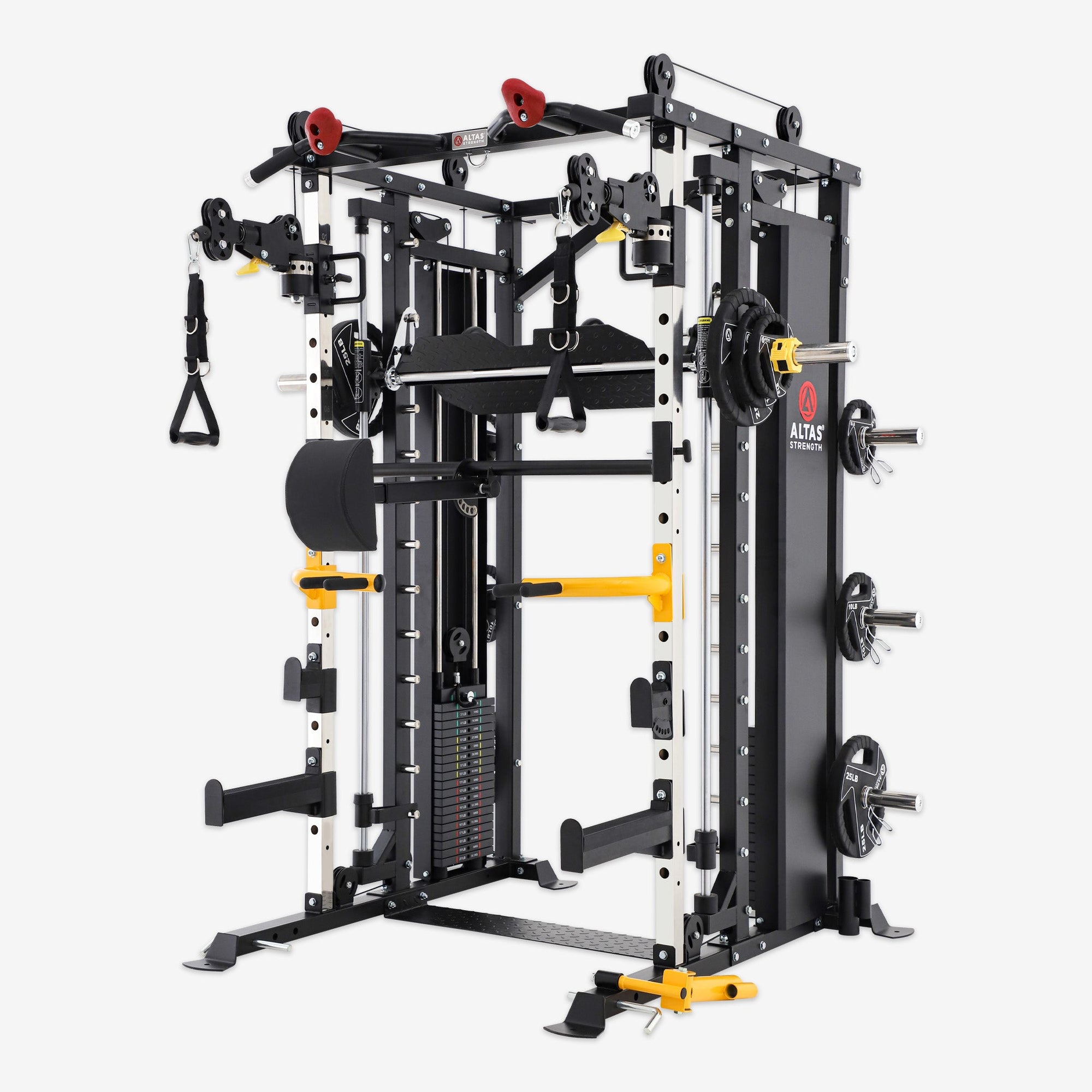 Altas Strength AL-3087B Smith Machine with Weight Stack and Pulleys