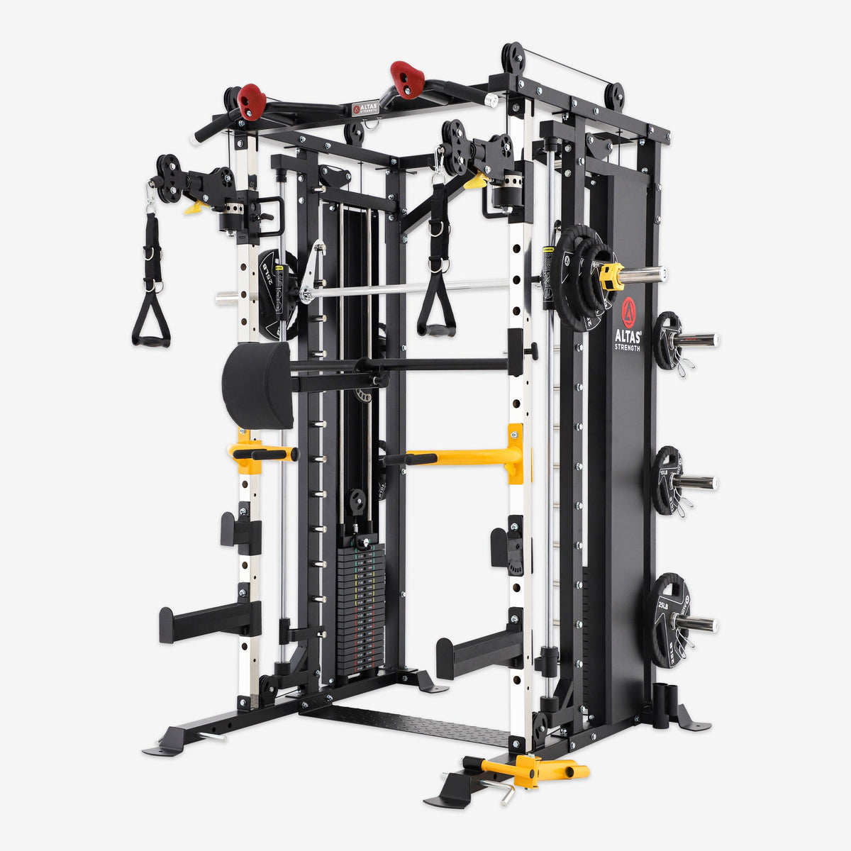 Altas Strength AL-3087B Smith Machine with Weight Stack and Pulleys