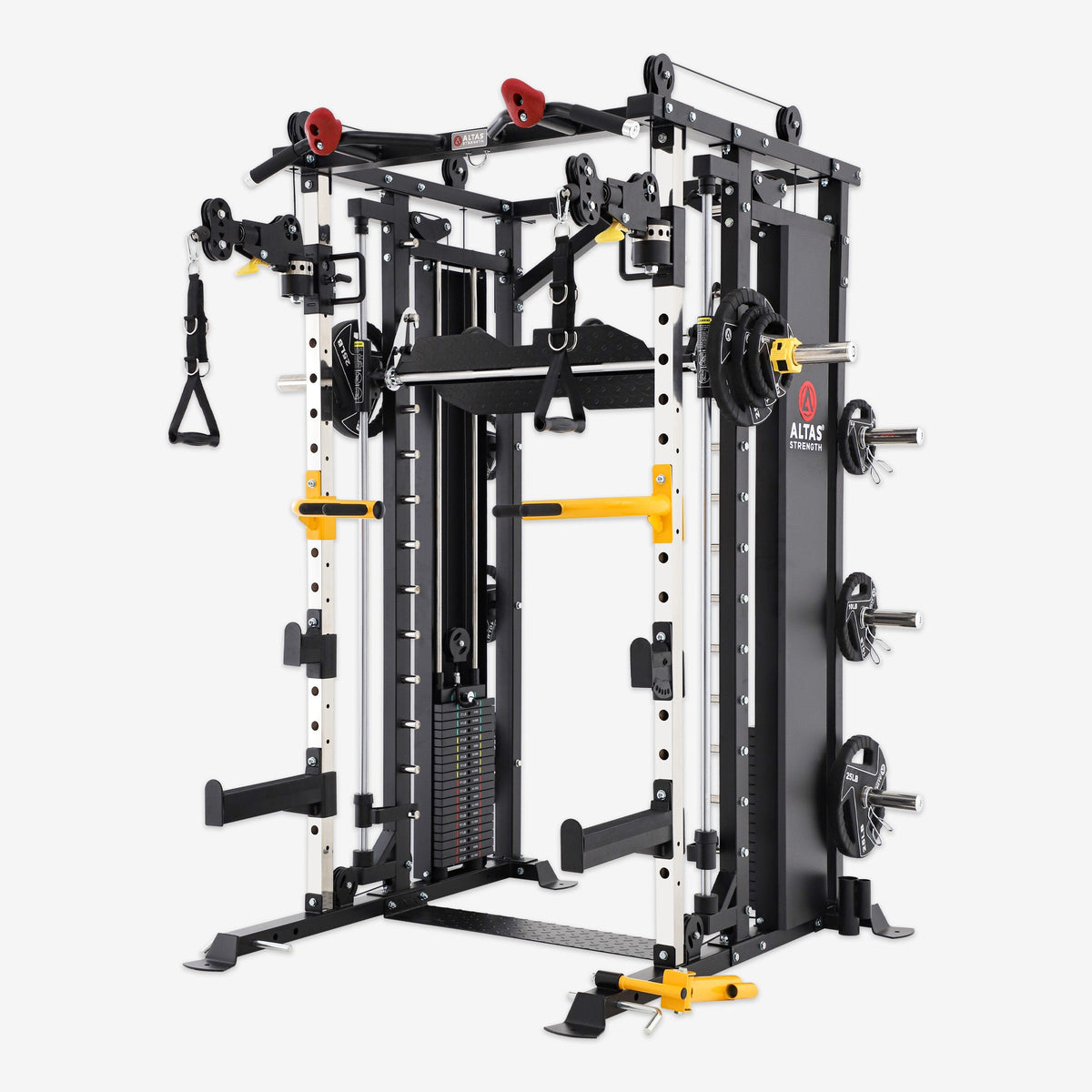 Altas Strength AL-3087B Smith Machine with Weight Stack and Pulleys