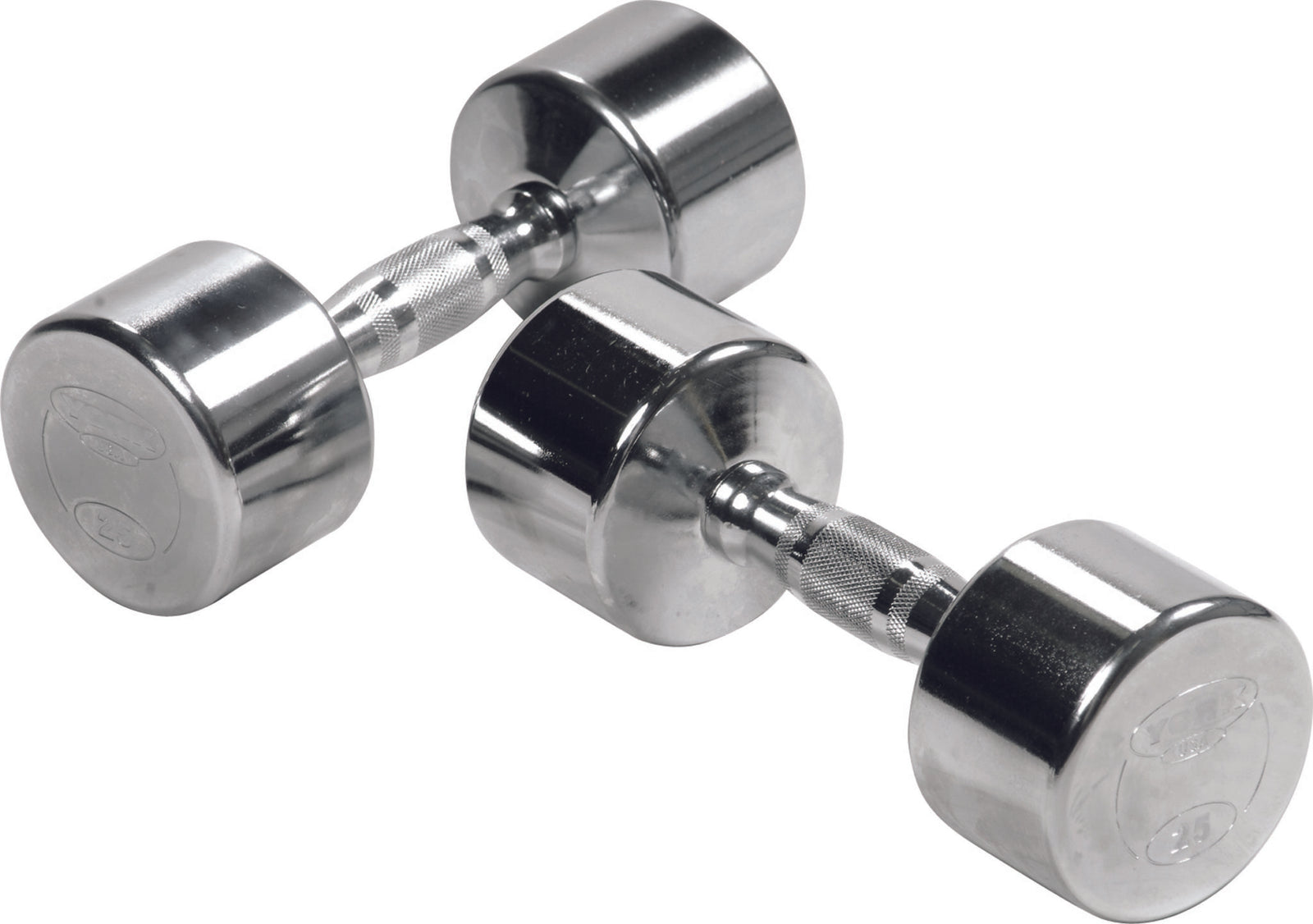 Chrome Dumbbells - York Barbell