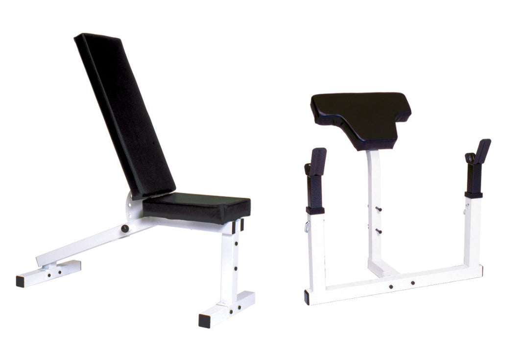 York Barbell Pro Series 210 With 206ID Bench plus 201 Arm Curl Attachment