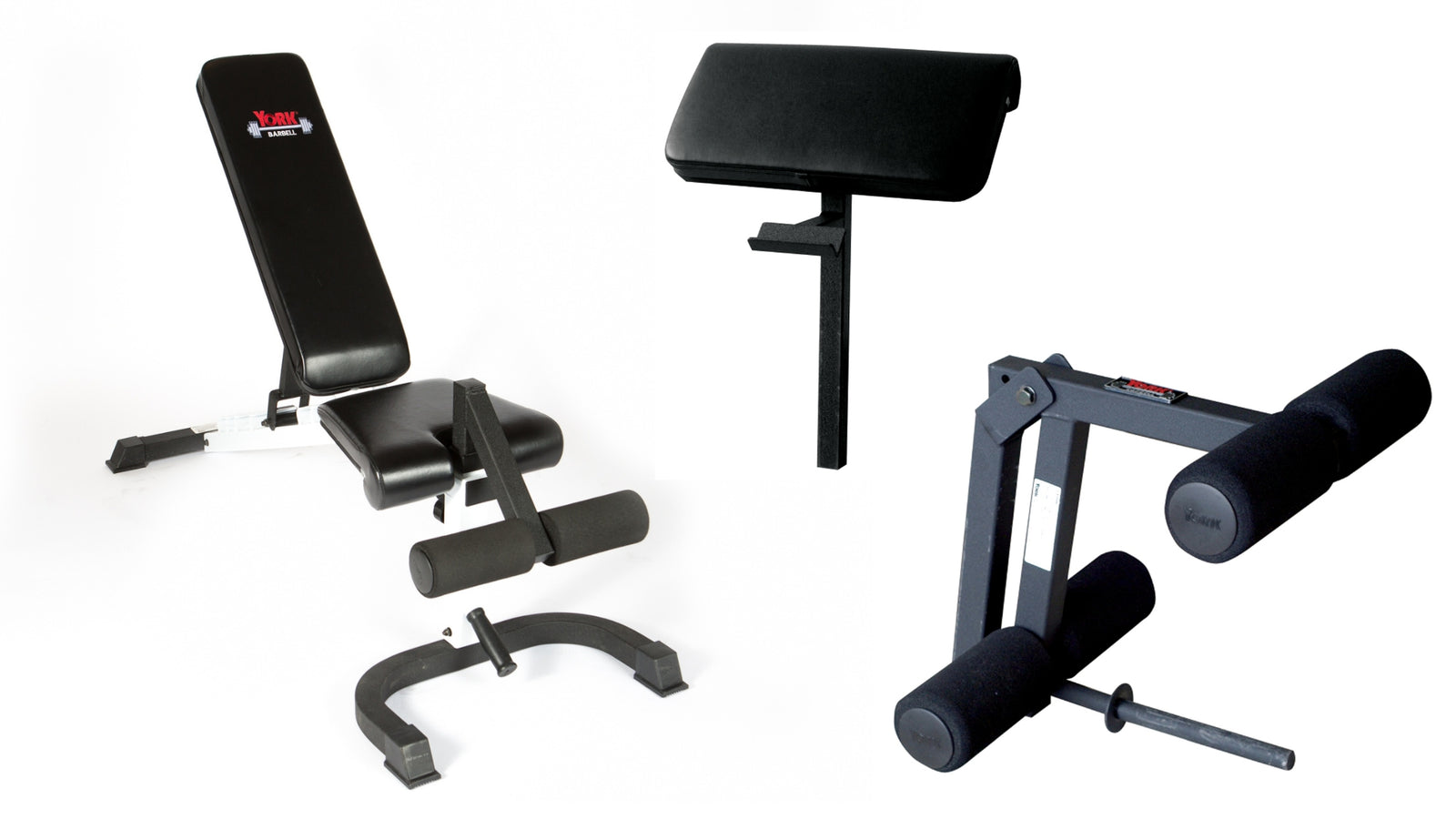 York Barbell FTS Flat-Incline-Decline Adjustable Bench Press With Optional Attachments