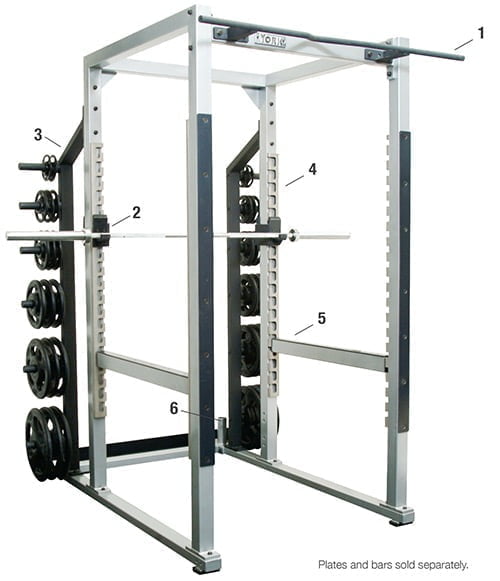 York Barbell STS Power Rack w/ Hook Plates