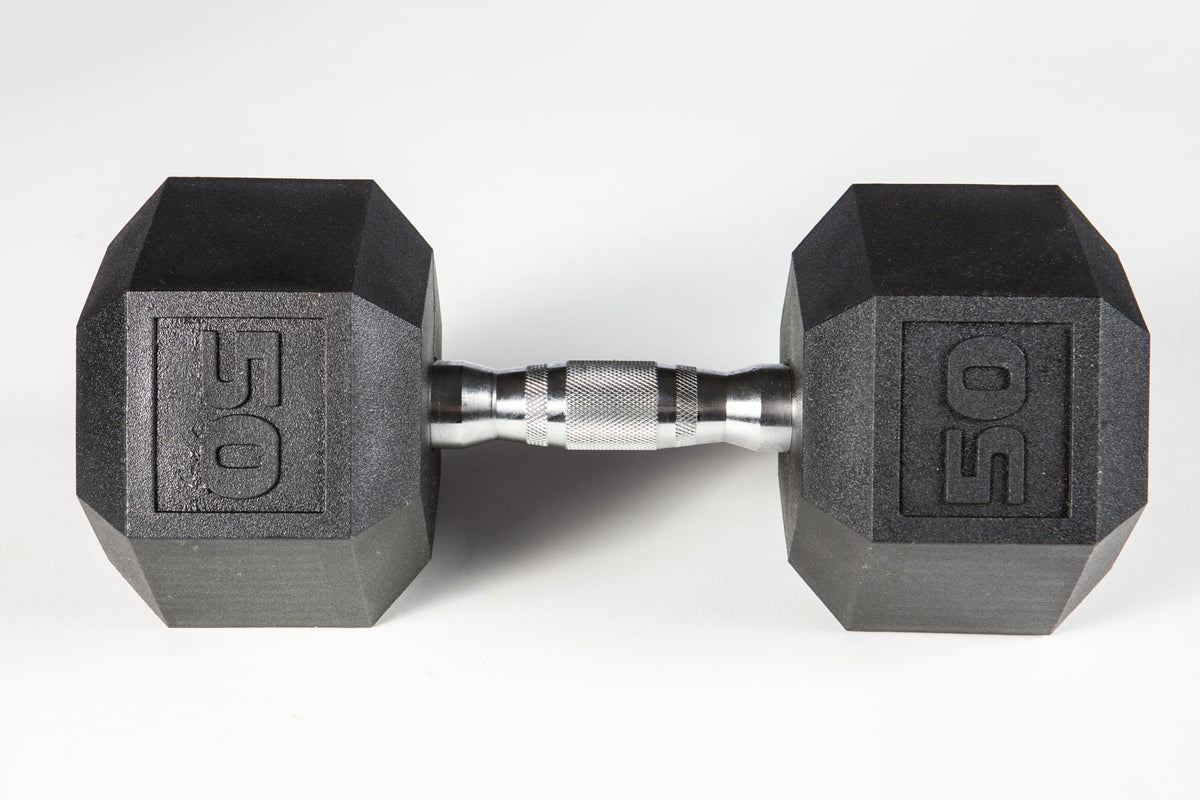 York Barbell PVC Hex Dumbbell – Chrome Ergo Handle