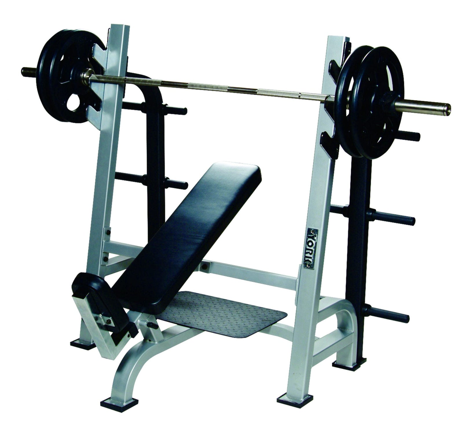 Olympic Incline Bench Press w/ Gun Racks
