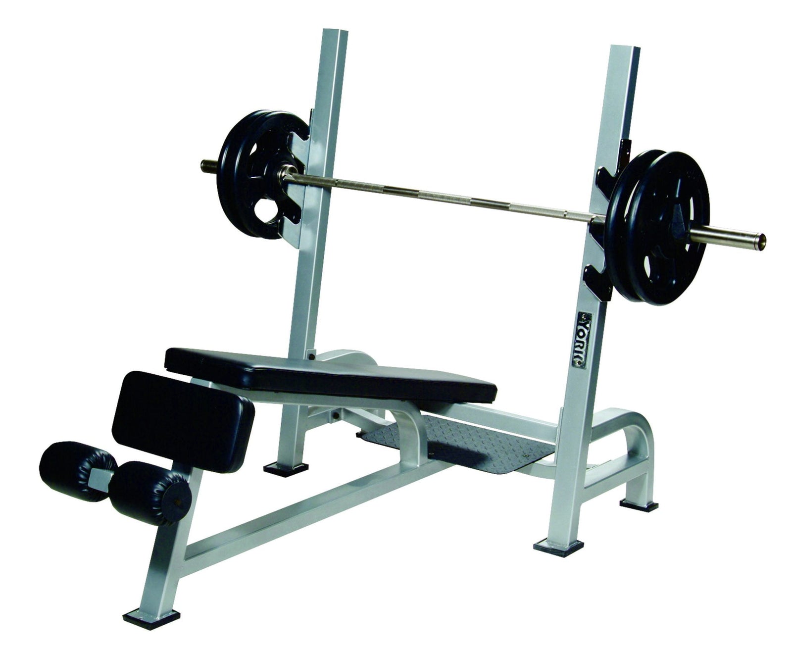 Olympic Decline Bench Press w/ Gun Racks