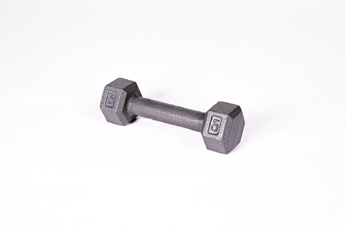York Barbell Cast Iron Hex Dumbbell