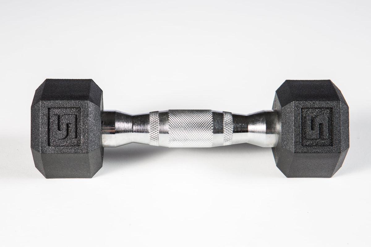 York Barbell PVC Hex Dumbbell – Chrome Ergo Handle