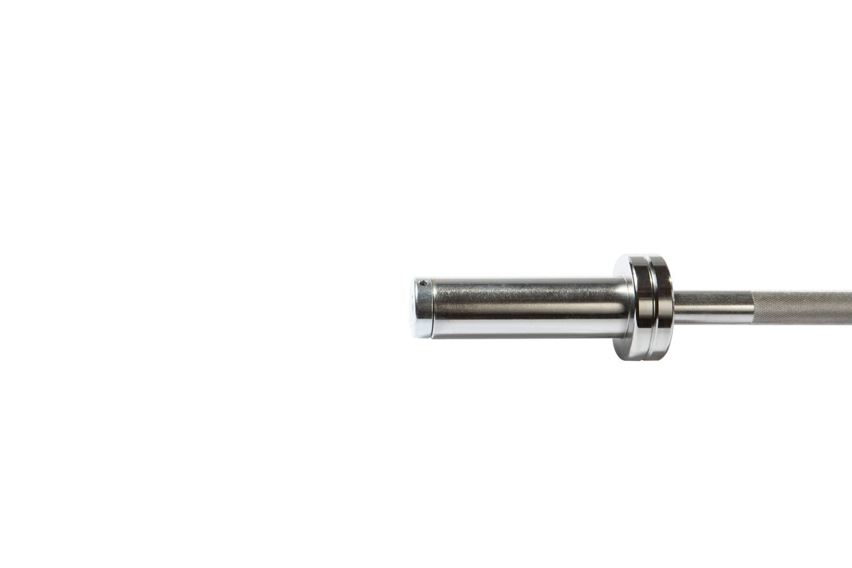 YORK 5&#39; International Chrome Olympic Weight Bar 30mm - sleeve
