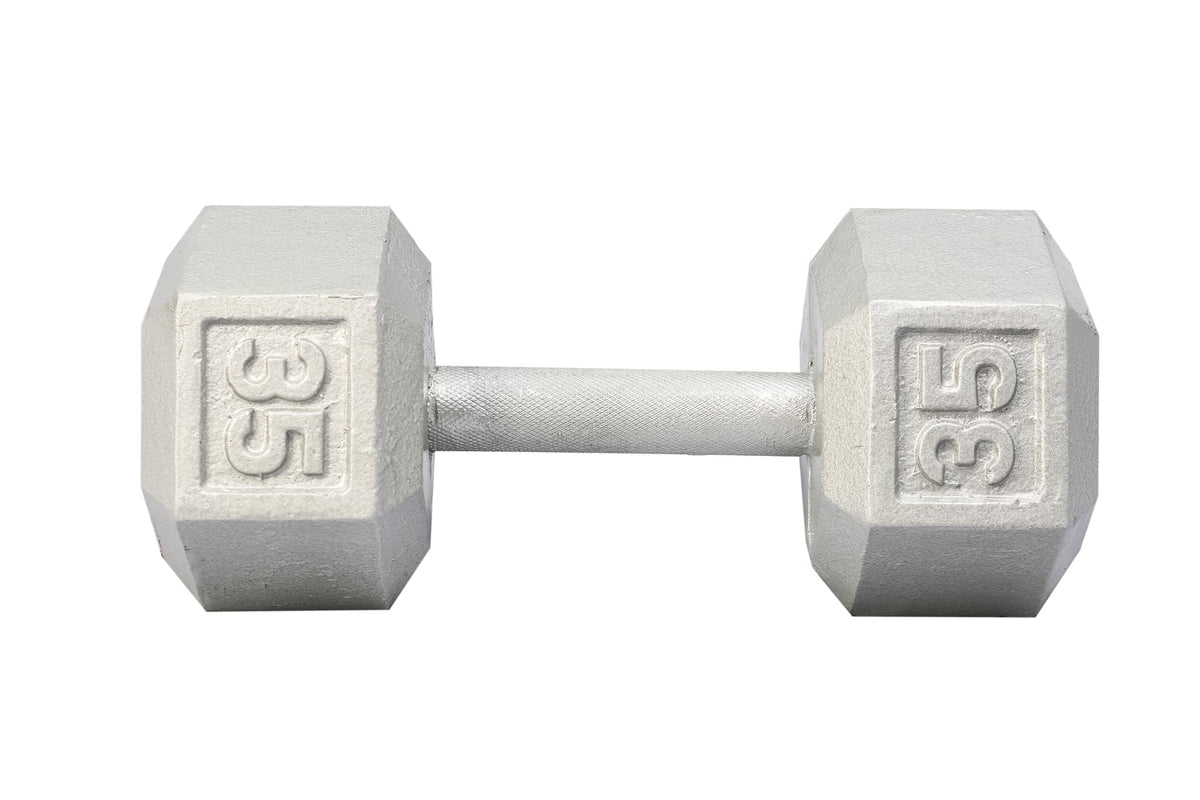 York Barbell Cast Iron Hex Dumbbell