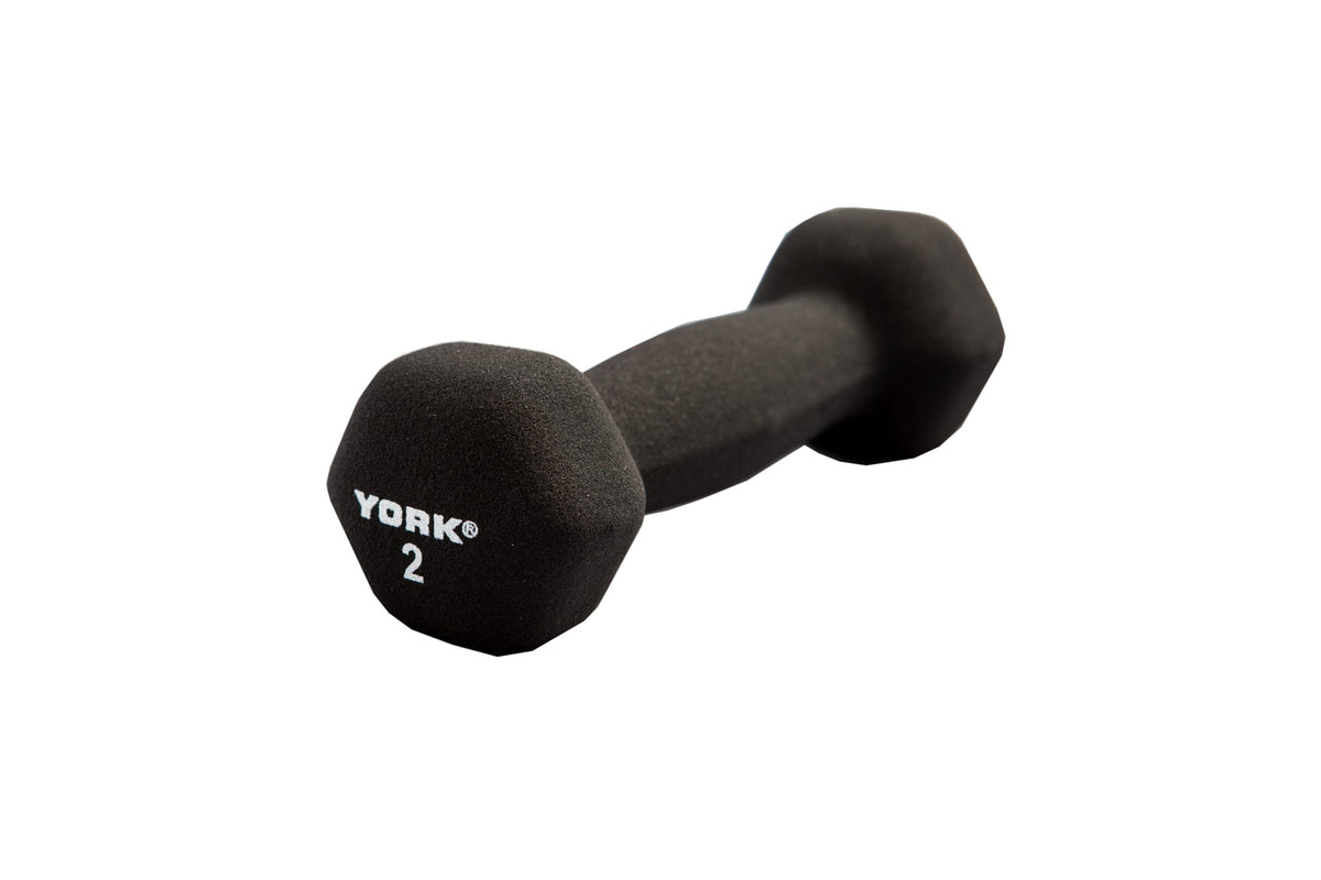 York Barbell Neoprene Hexagon Dumbbells