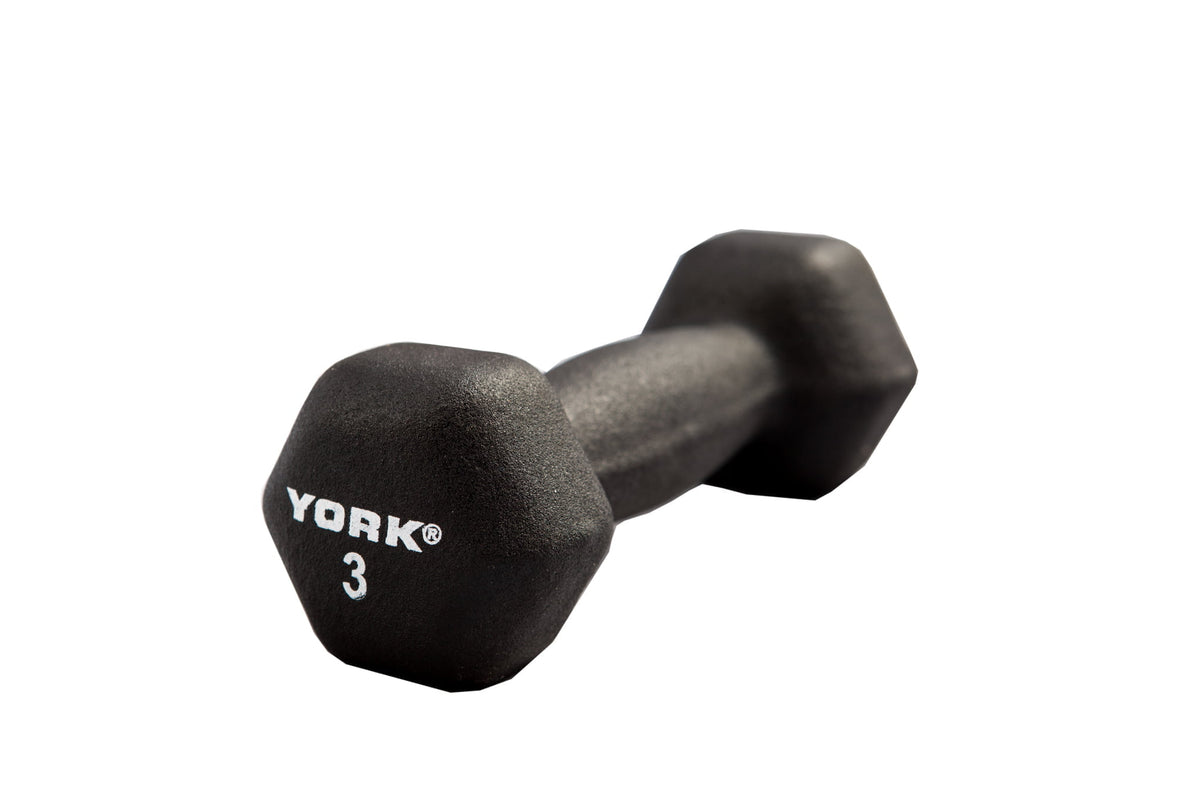 York Barbell Neoprene Hexagon Dumbbells