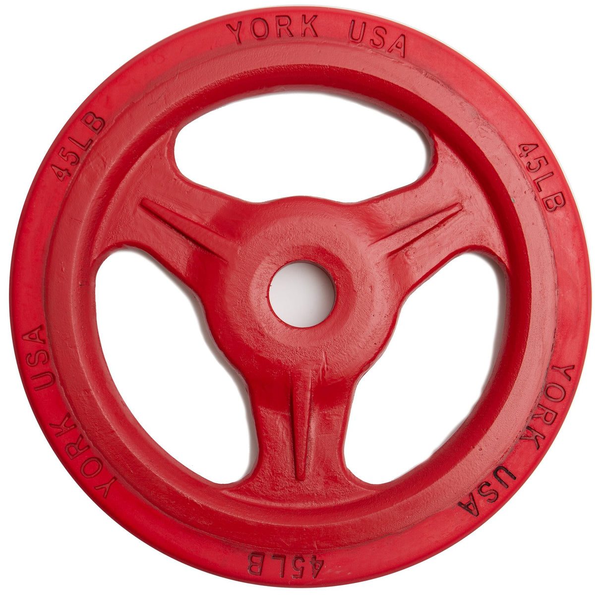 York Barbell Bumper Grip Plate (Colour)