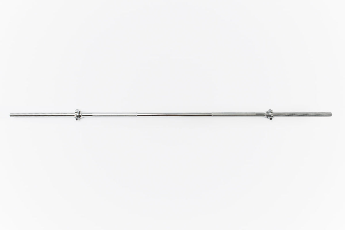 York Barbell Chrome Spin-Lock Weight Bar with Collars