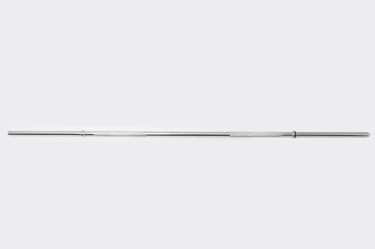 York Barbell Chrome Deluxe Weight Bar w/ Fixed Inner Collars