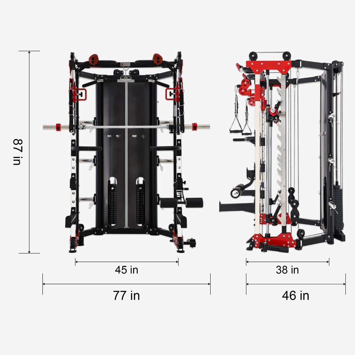 Altas Strength AL-3107 Folding Smith Machine
