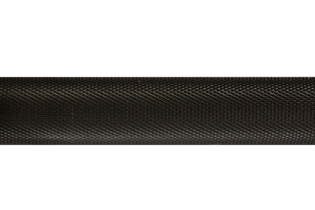 YORK 7&#39; International Black Oxide Weight Bar - 32mm - knurling