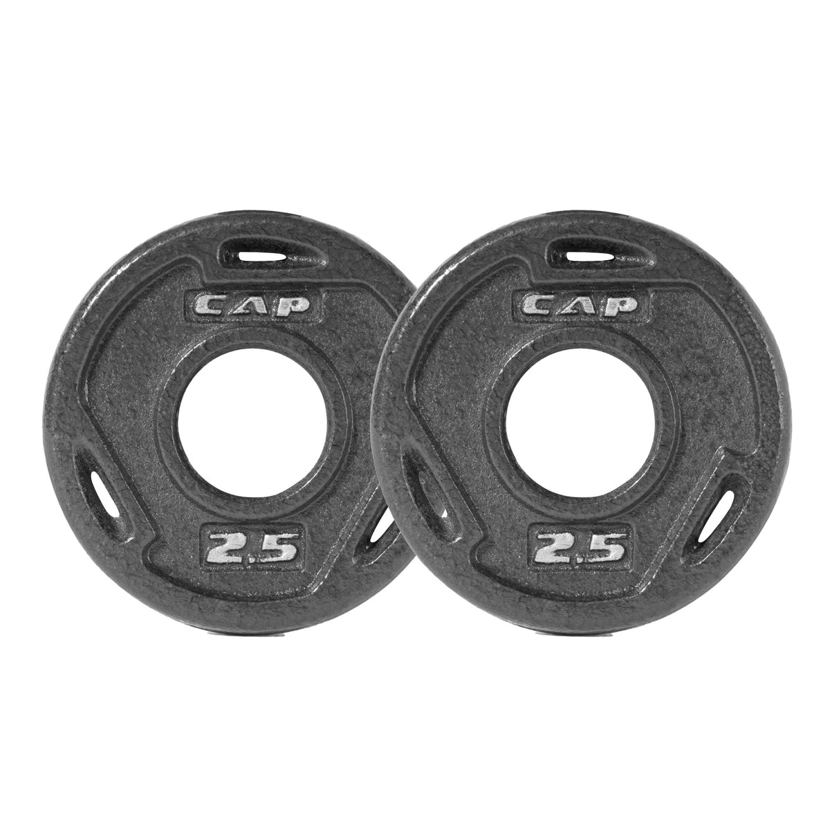 CAP Barbell Cast Iron 2-inch Olympic Grip Plates