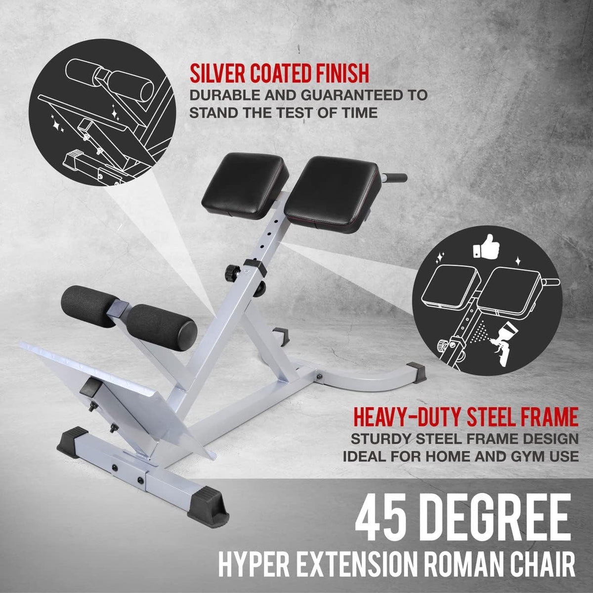 CAP Barbell Hyperextension Roman Chair