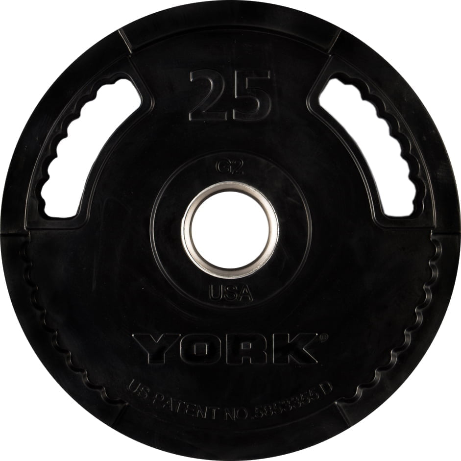 York Barbell 2″ G-2 Rubber Olympic Weight Plate