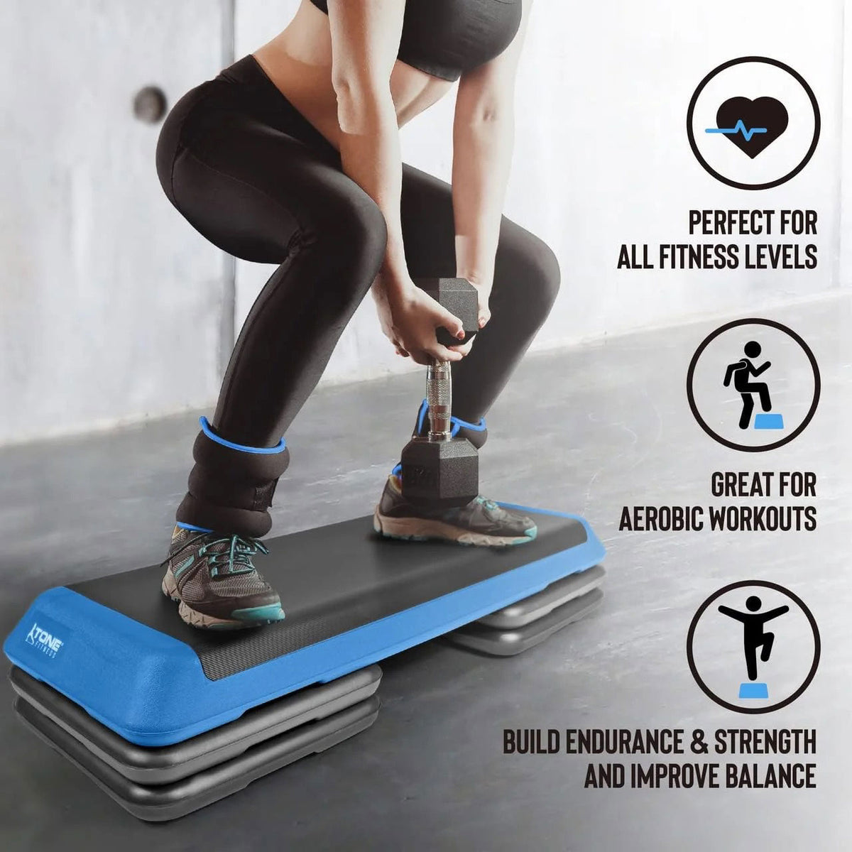 CAP Barbell Adjustable Aerobic Stepper