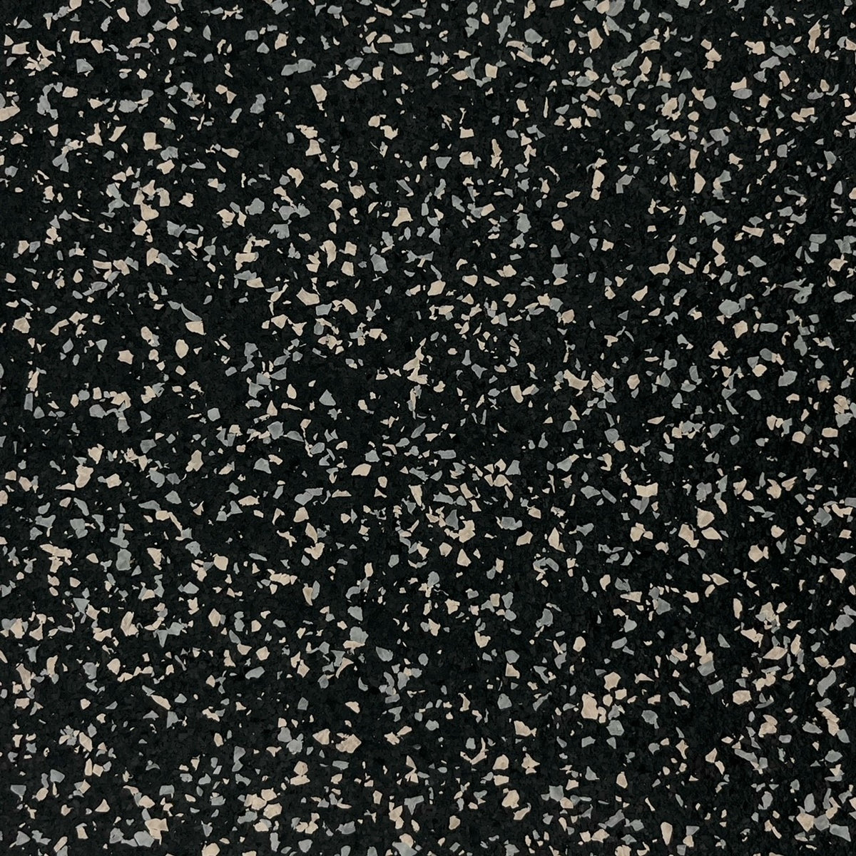 MAGMA Commercial Rubber Gym Flooring / Straight Edge Mat / 8mm (5/16") / Beige &amp; Grey / 60% Fleck / 4' x 6' / 24 Sq Ft