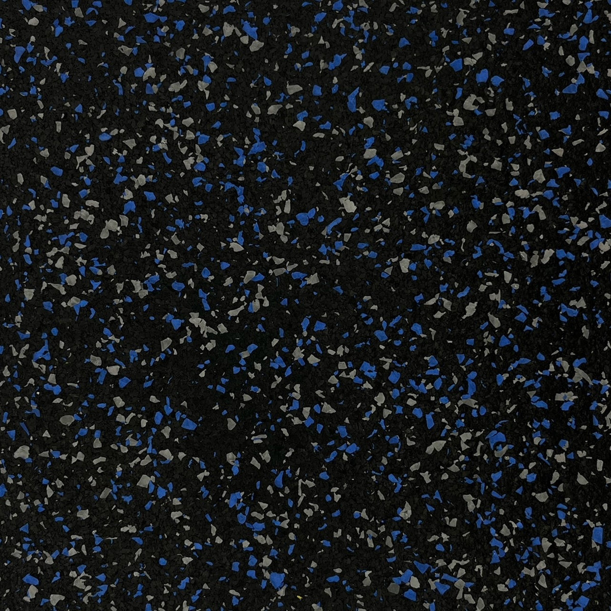 MAGMA Commercial Rubber Gym Flooring / Straight Edge Mat / 8mm (5/16") / Blue &amp; Grey / 60% Fleck / 4' x 6' / 24 Sq Ft