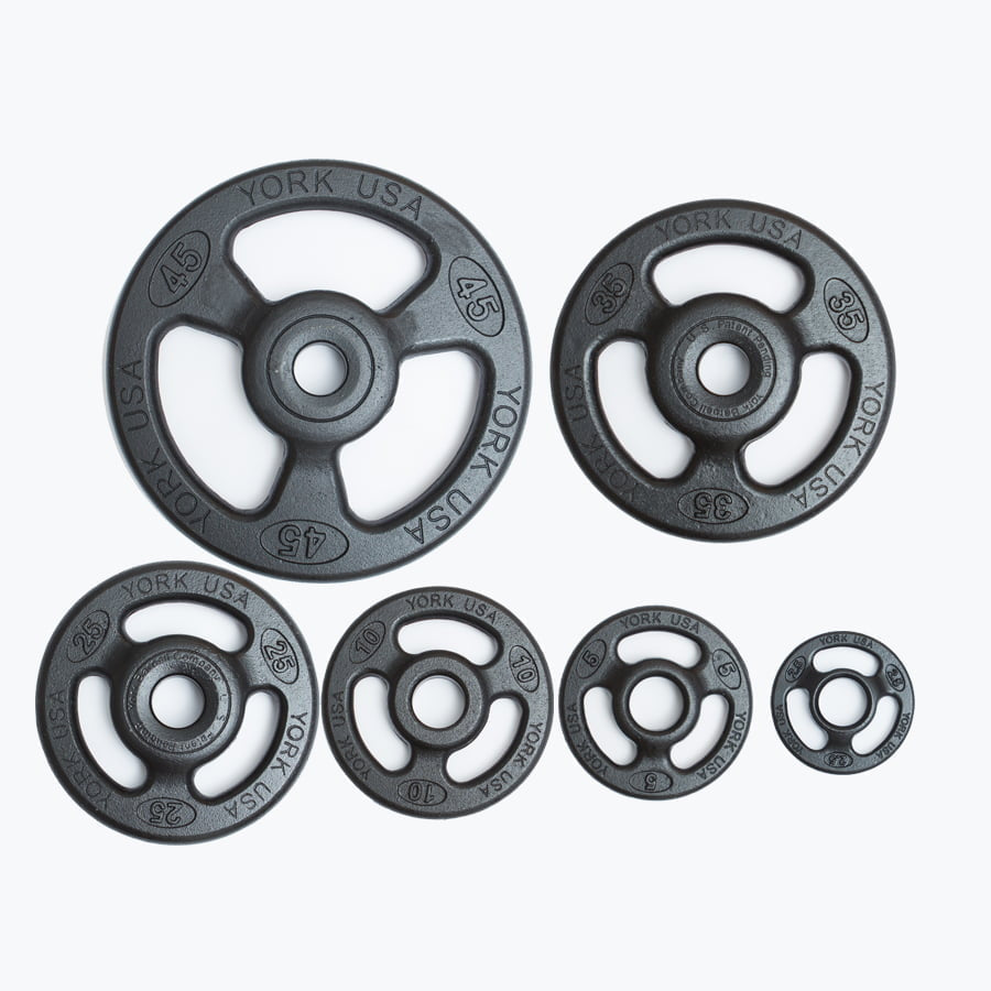 York Barbell 2″ Iso-Grip Steel Olympic Plate