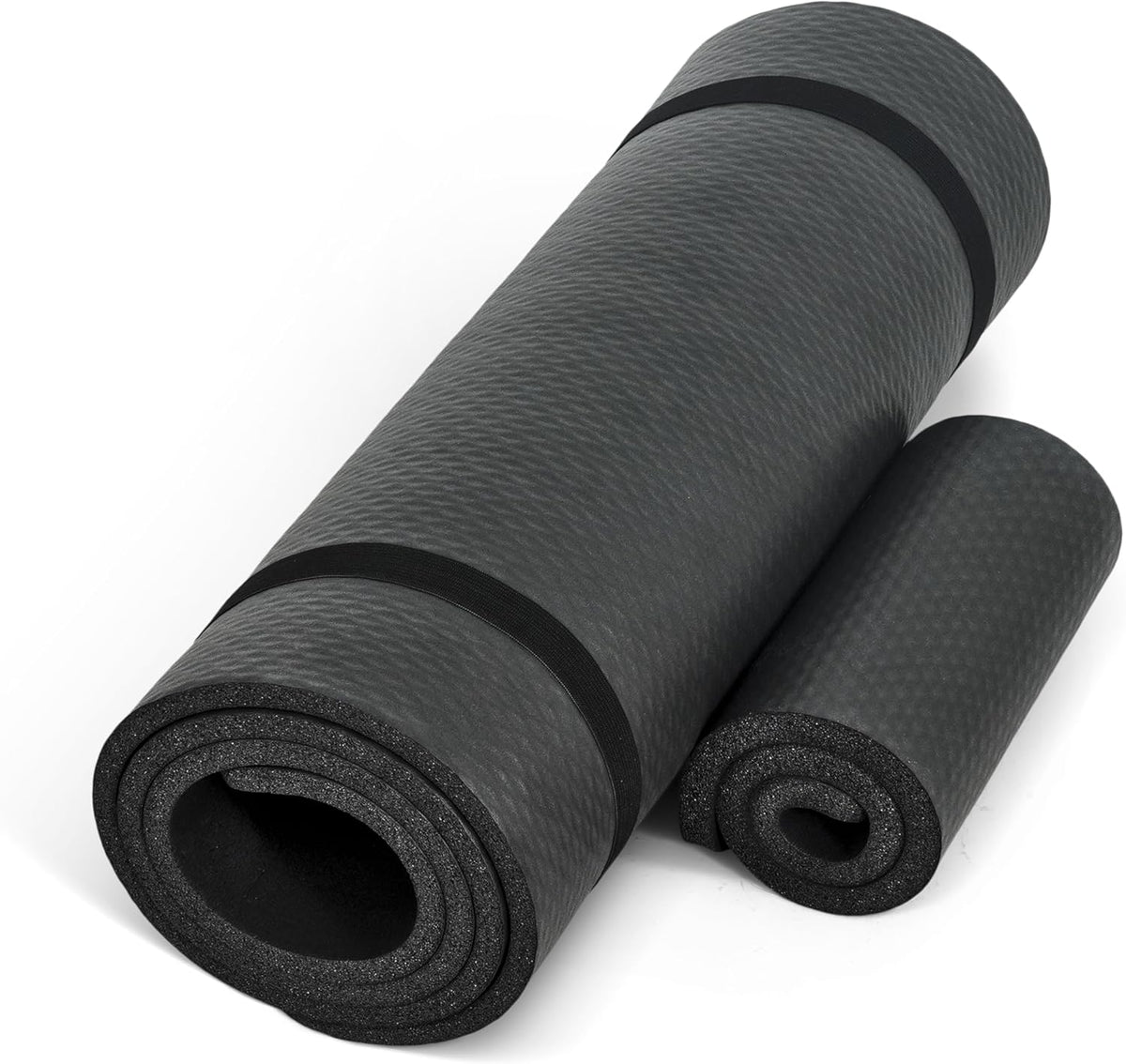CAP Barbell High Density Exercise Yoga Mat with Strap