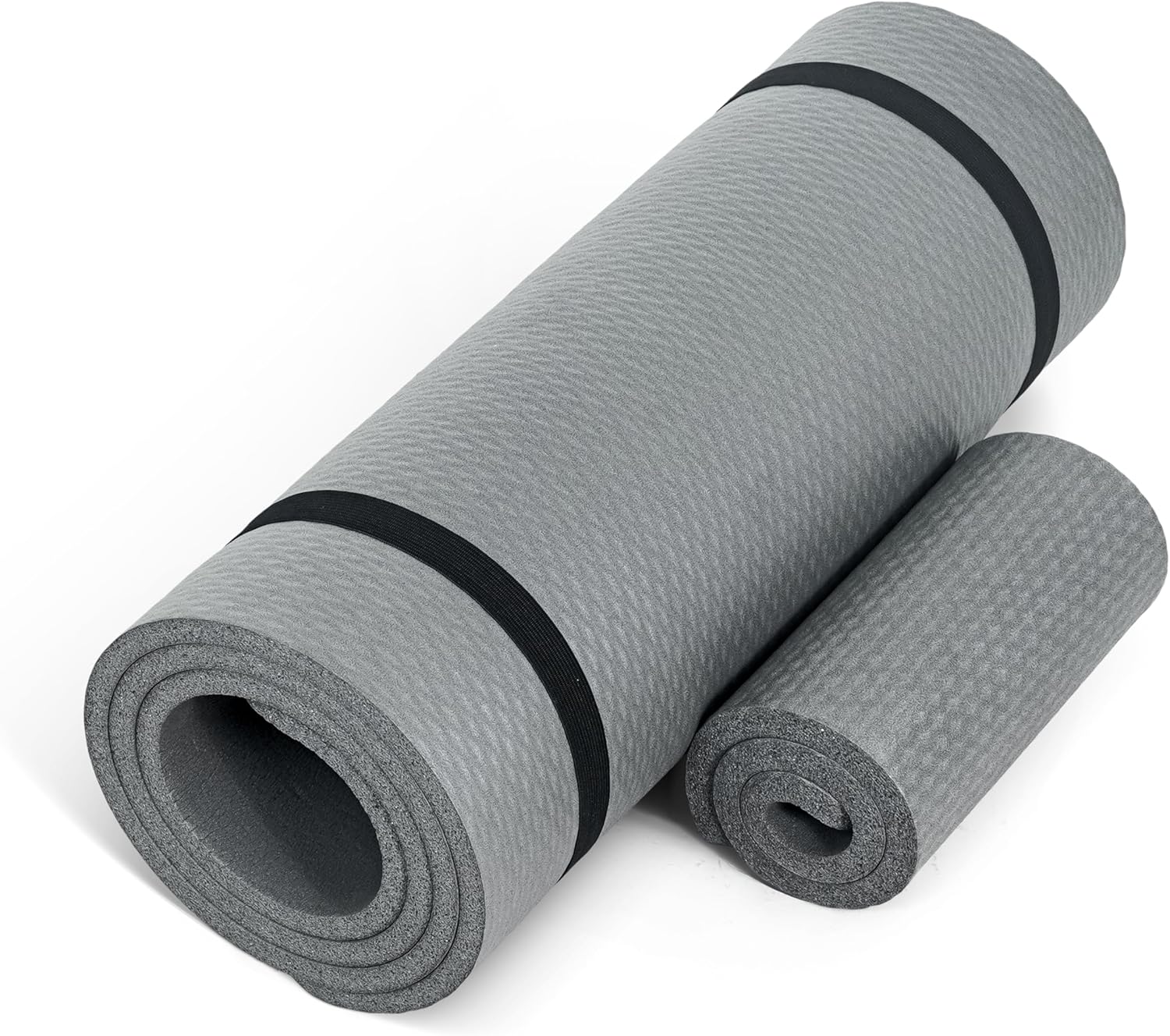CAP Barbell High Density Exercise Yoga Mat with Strap