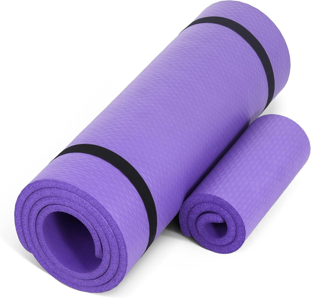 CAP Barbell High Density Exercise Yoga Mat with Strap