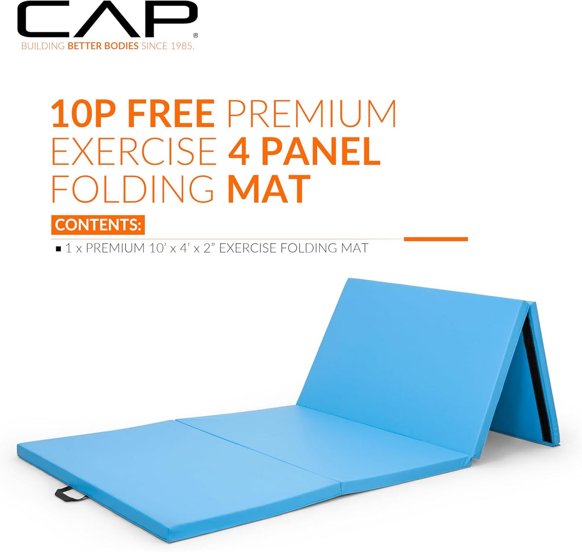 CAP Barbell Folding Exercise Mat with Carrying Handles
