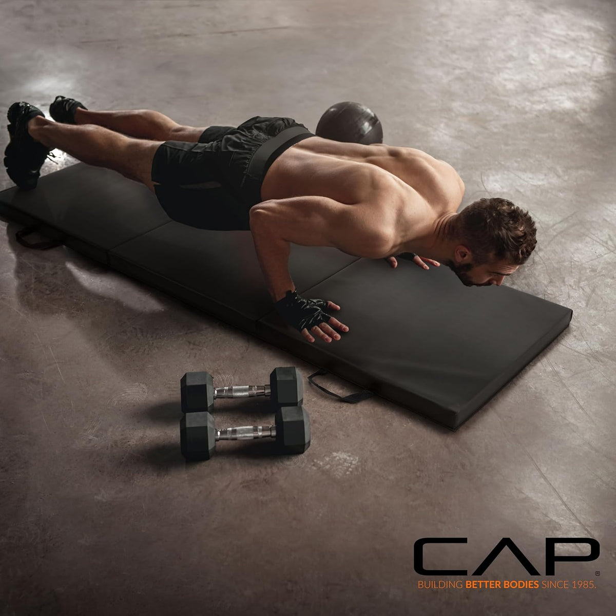 CAP Barbell Folding Exercise Mat with Carrying Handles