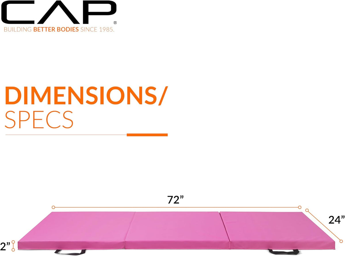 CAP Barbell Folding Exercise Mat with Carrying Handles