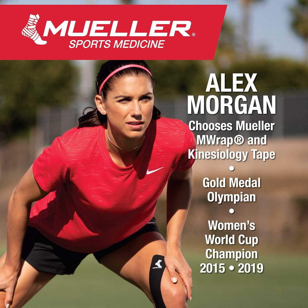 Mueller Typhoon Kinesiology Therapeutic Tape, 20 Pre-Cut I-Strips