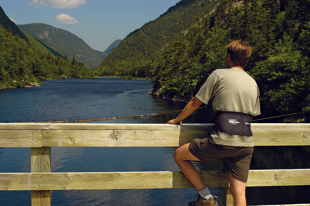 Mueller Adjustable Lumbar Back Brace with Removable Pad