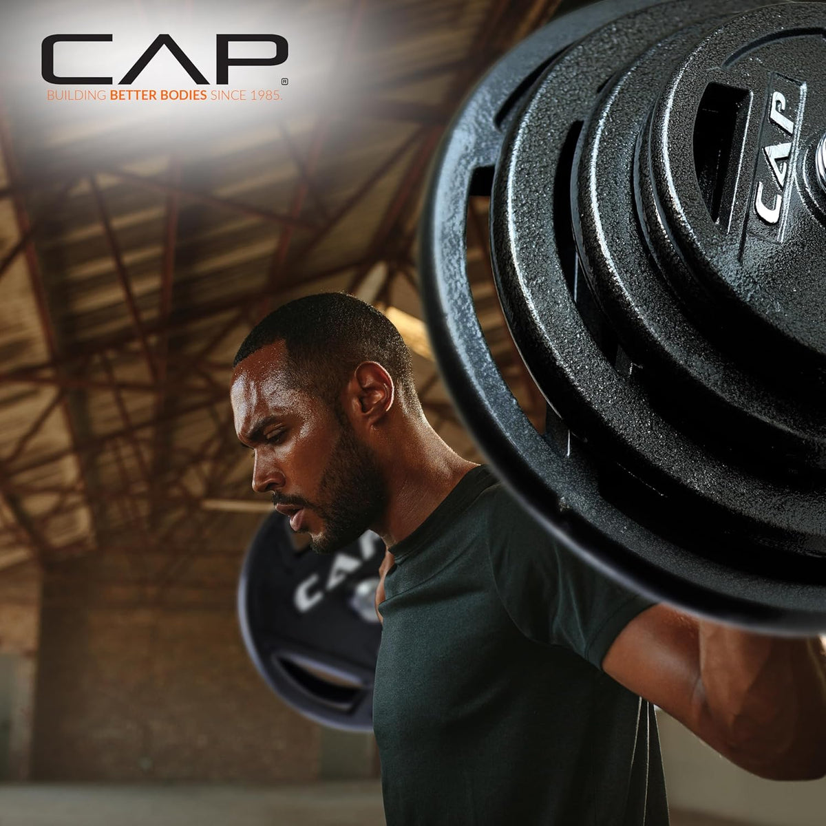 CAP Barbell Cast Iron 2-inch Olympic Grip Plates