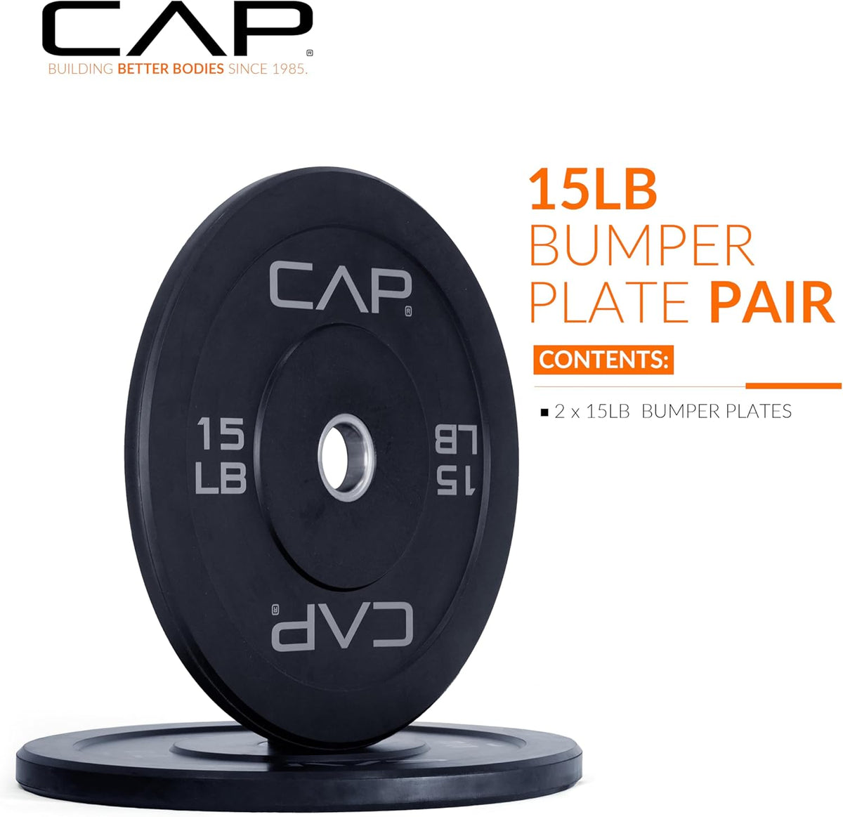 CAP Barbell Olympic Bumper Weight Plates