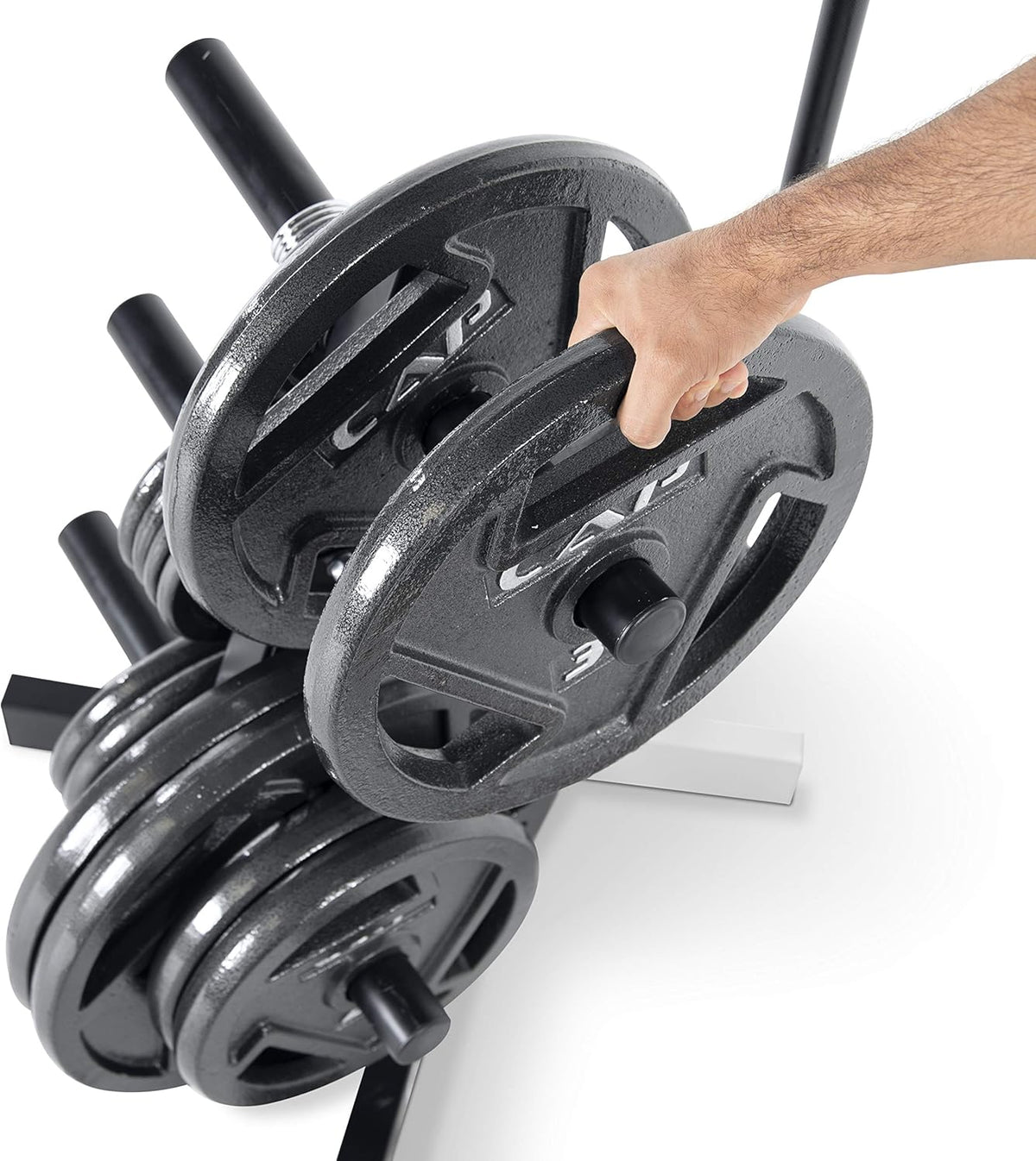 CAP Barbell Olympic Plate Tree Storage Rack