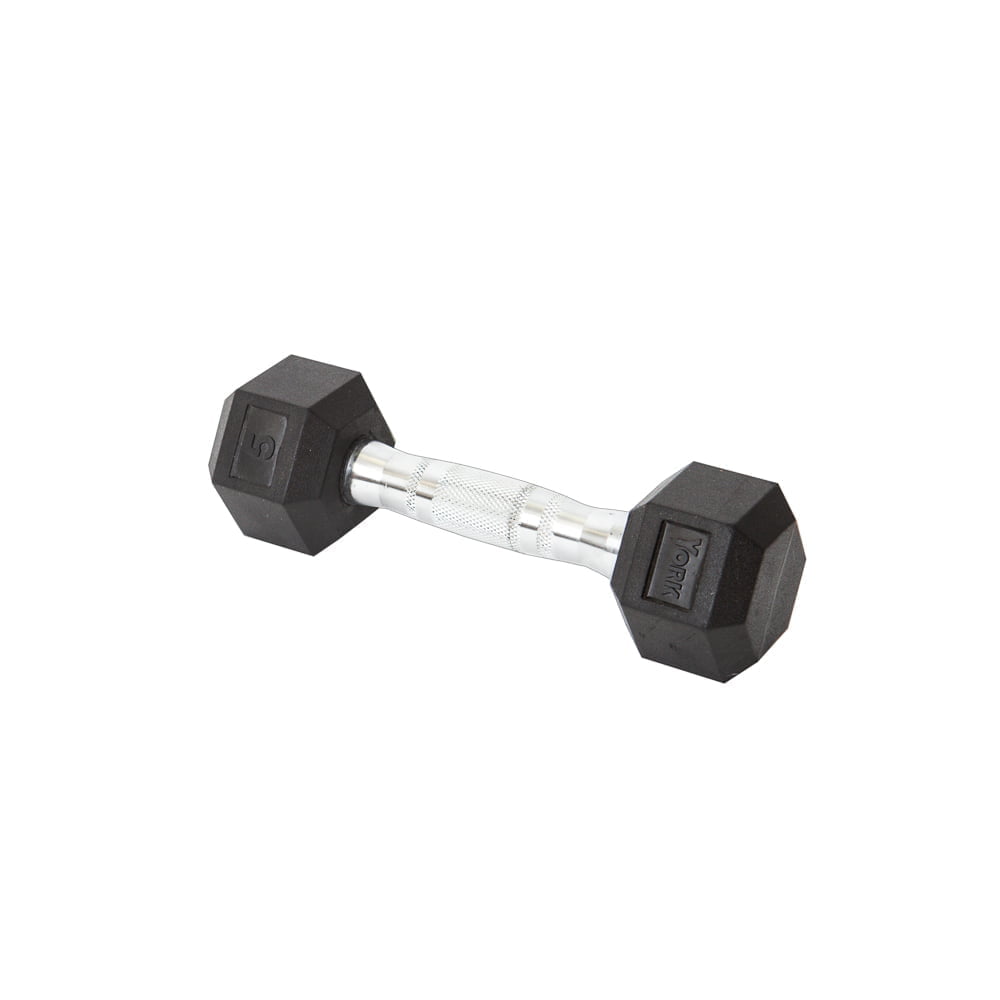 York Barbell Rubber Hex Dumbbells