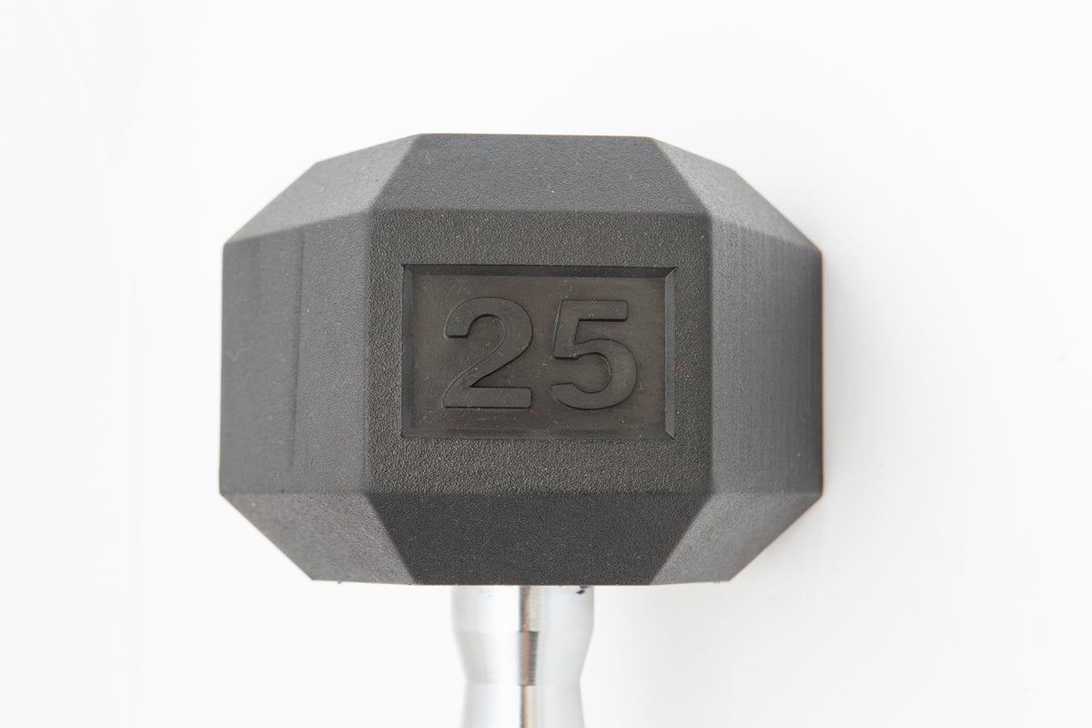 York Barbell Rubber Hex Dumbbells