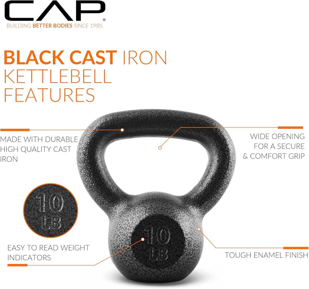 CAP Barbell Cast Iron Kettlebells